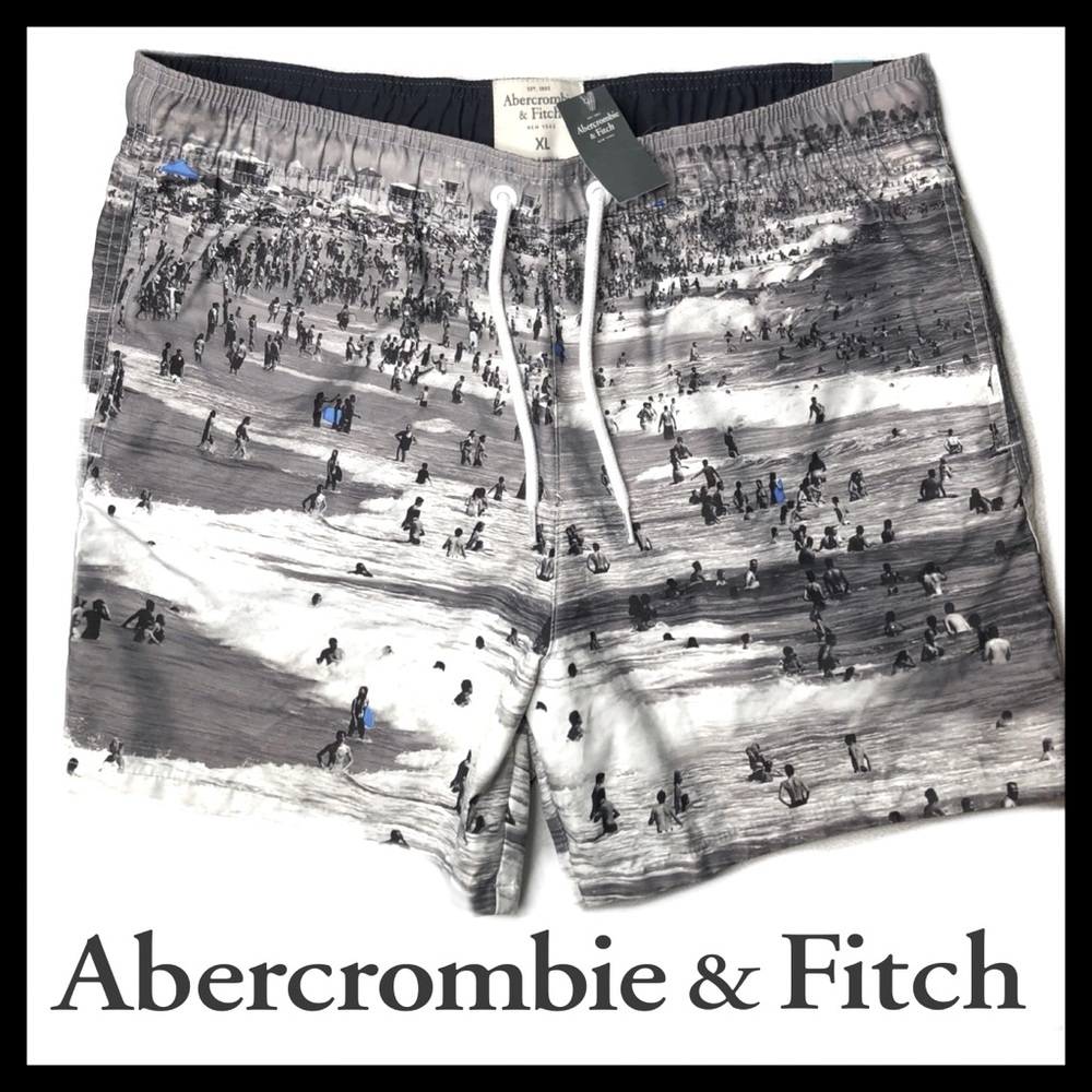 Abercrombie & Fitch Men’s Luxury Swimwear Beach Board Shorts Size (XL) NEW!!